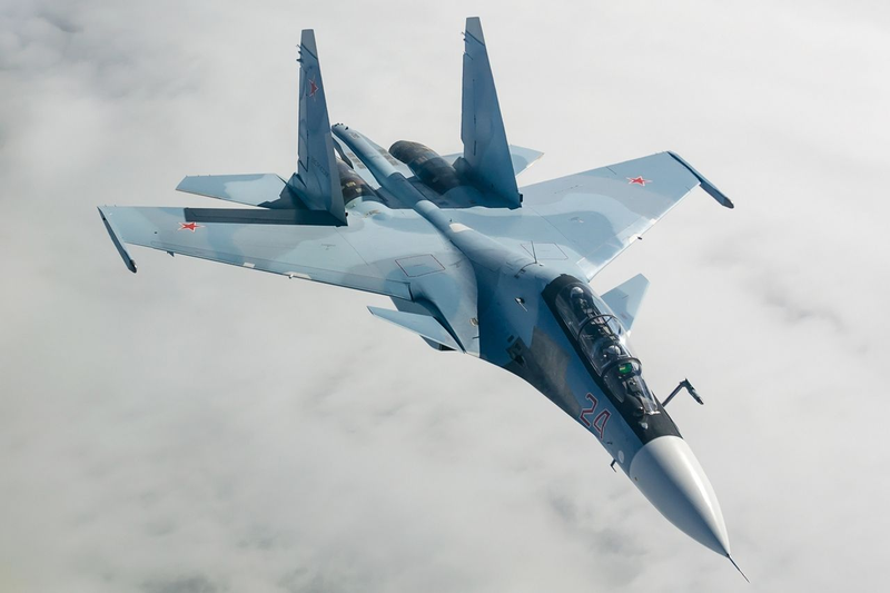 Illustration for article titled Perilous Puzzle: Su-30SM Fighter Jets Appear At Russia's Growing Base In Syria